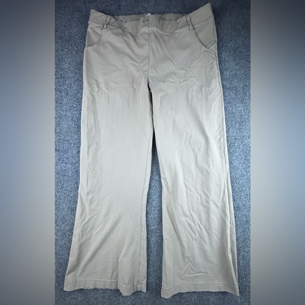 Yogipace Women’s Pull On Pants Pockets Beige Size XXL